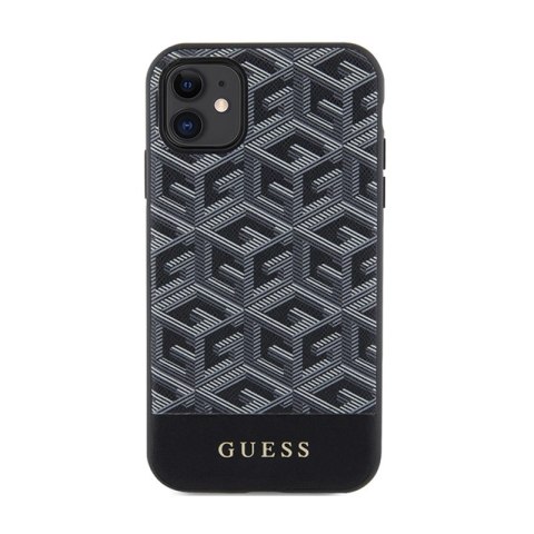Guess GCube Stripes MagSafe - Etui iPhone 11 (Czarny) Guess GCube Stripes MagSafe - Etui iPhone 11 (Czarny)