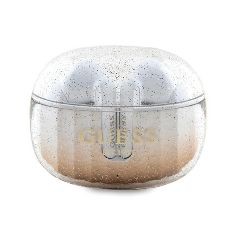 Guess Glitter Gradient - Słuchawki Bluetooth TWS + etui ładujące (złoty) Guess Glitter Gradient - Słuchawki Bluetooth TWS + etui ładujące (złoty)