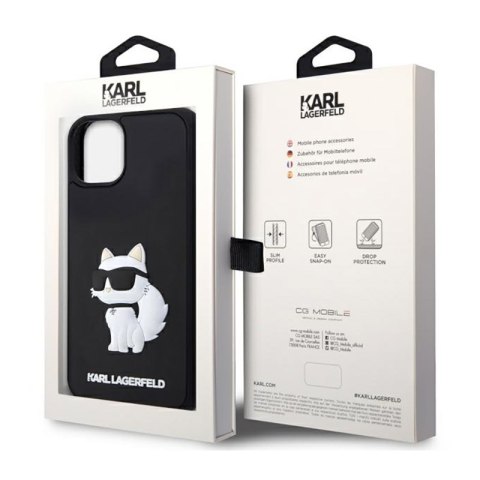 Karl Lagerfeld 3D Rubber NFT Choupette - Etui iPhone 14 (Czarny) Karl Lagerfeld 3D Rubber NFT Choupette - Etui iPhone 14 (Czarny)