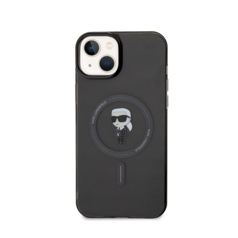 Karl Lagerfeld IML Ikonik MagSafe - Etui iPhone 15 Plus (czarny) Karl Lagerfeld IML Ikonik MagSafe - Etui iPhone 15 Plus (czarny)