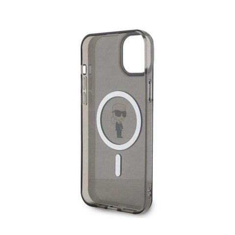 Karl Lagerfeld IML Ikonik MagSafe - Etui iPhone 15 Plus (czarny) Karl Lagerfeld IML Ikonik MagSafe - Etui iPhone 15 Plus (czarny)