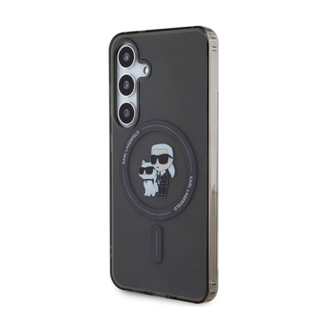 Karl Lagerfeld IML Karl & Choupette Glitter MagSafe - Etui Samsung Galaxy S24 (czarny) Karl Lagerfeld IML Karl & Choupette Glitter MagSafe - Etui Samsung Galaxy S24 (czarny)