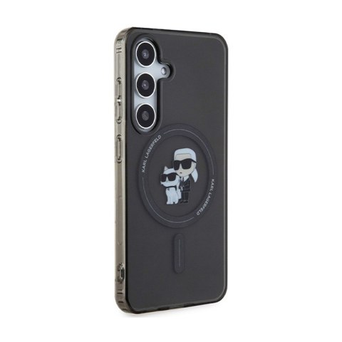 Karl Lagerfeld IML Karl & Choupette Glitter MagSafe - Etui Samsung Galaxy S24 (czarny) Karl Lagerfeld IML Karl & Choupette Glitter MagSafe - Etui Samsung Galaxy S24 (czarny)
