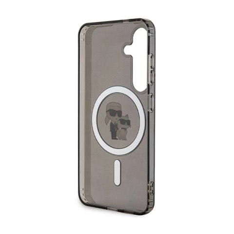 Karl Lagerfeld IML Karl & Choupette Glitter MagSafe - Etui Samsung Galaxy S24 (czarny) Karl Lagerfeld IML Karl & Choupette Glitter MagSafe - Etui Samsung Galaxy S24 (czarny)