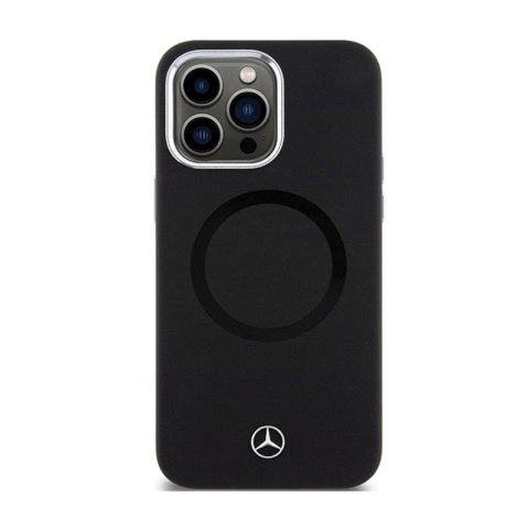 Mercedes Silicone Bicolor MagSafe - Etui iPhone 15 Pro (czarny) Mercedes Silicone Bicolor MagSafe - Etui iPhone 15 Pro (czarny)