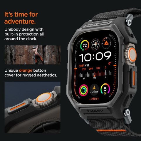 Spigen Lite Fit "Pro" - Etui z paskiem do Apple Watch Ultra 1/2 49 mm (Matte Black) Spigen Lite Fit "Pro" - Etui z paskiem do Apple Watch Ultra 1/2 49 mm (Matte Black)