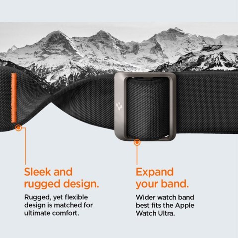 Spigen Lite Fit "Pro" - Etui z paskiem do Apple Watch Ultra 1/2 49 mm (Matte Black) Spigen Lite Fit "Pro" - Etui z paskiem do Apple Watch Ultra 1/2 49 mm (Matte Black)