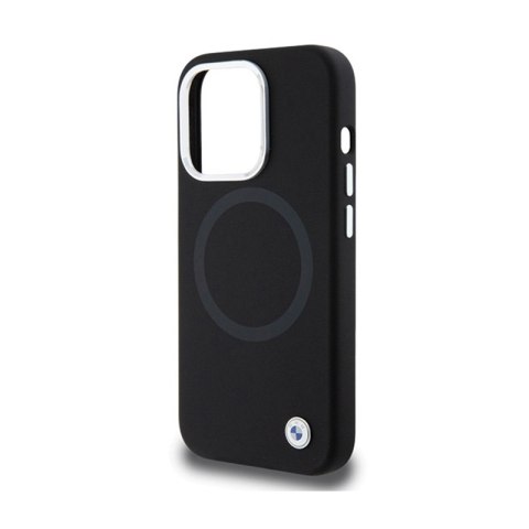 BMW Signature Liquid Silicone MagSafe - Etui iPhone 15 Pro (czarny) BMW Signature Liquid Silicone MagSafe - Etui iPhone 15 Pro (czarny)
