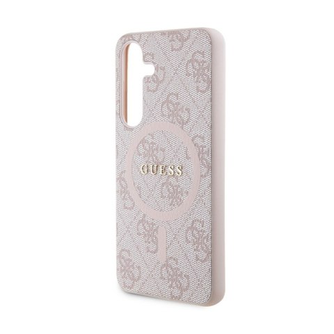 Guess 4G Collection Leather Metal Logo MagSafe - Etui Samsung Galaxy S24 (różowy) Guess 4G Collection Leather Metal Logo MagSafe - Etui Samsung Galaxy S24 (różowy)