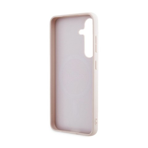 Guess 4G Collection Leather Metal Logo MagSafe - Etui Samsung Galaxy S24 (różowy) Guess 4G Collection Leather Metal Logo MagSafe - Etui Samsung Galaxy S24 (różowy)