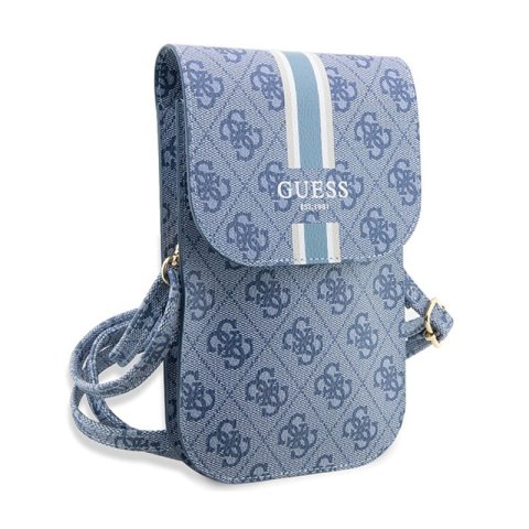 Guess 4G Stripes - Torebka crossbody na telefon (niebieski) Guess 4G Stripes - Torebka crossbody na telefon (niebieski)