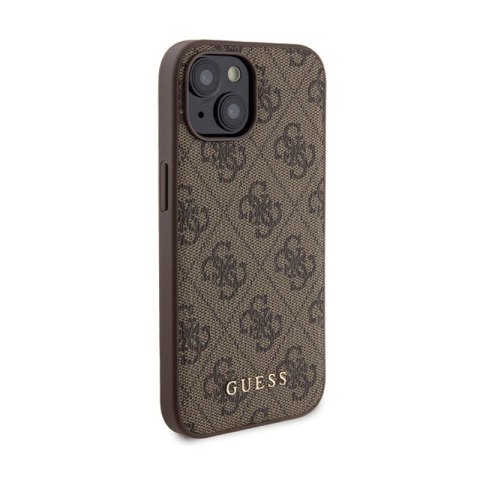 Guess Bundle Pack MagSafe 4G Metal Gold Logo - Zestaw etui + Power Bank 5000mAh MagSafe iPhone 15 (brązowy) Guess Bundle Pack MagSafe 4G Metal Gold Logo - Zestaw etui + Power Bank 5000mAh MagSafe iPhone 15 (brązowy)