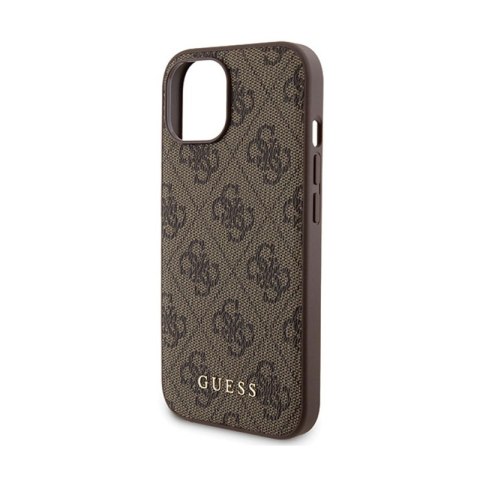 Guess Bundle Pack MagSafe 4G Metal Gold Logo - Zestaw etui + Power Bank 5000mAh MagSafe iPhone 15 (brązowy) Guess Bundle Pack MagSafe 4G Metal Gold Logo - Zestaw etui + Power Bank 5000mAh MagSafe iPhone 15 (brązowy)