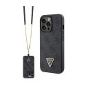 Guess Crossbody 4G Metal Logo - Etui iPhone 13 Pro (czarny)
