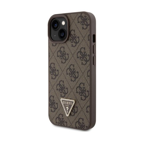Guess Crossbody 4G Metal Logo - Etui iPhone 15 (brązowy) Guess Crossbody 4G Metal Logo - Etui iPhone 15 (brązowy)