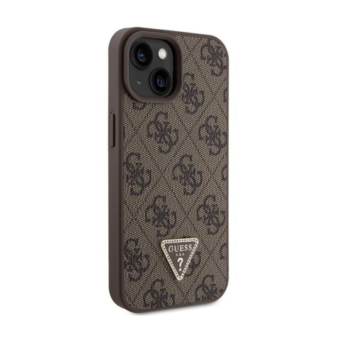 Guess Crossbody 4G Metal Logo - Etui iPhone 15 (brązowy) Guess Crossbody 4G Metal Logo - Etui iPhone 15 (brązowy)