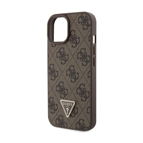Guess Crossbody 4G Metal Logo - Etui iPhone 15 (brązowy) Guess Crossbody 4G Metal Logo - Etui iPhone 15 (brązowy)
