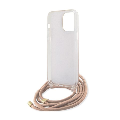 Guess Crossbody Cord 4G Print - Etui iPhone 15 Pro Max (różowy) Guess Crossbody Cord 4G Print - Etui iPhone 15 Pro Max (różowy)