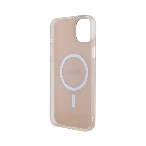 Guess IML Iridescent MagSafe - Etui iPhone 15 (różowy) Guess IML Iridescent MagSafe - Etui iPhone 15 (różowy)
