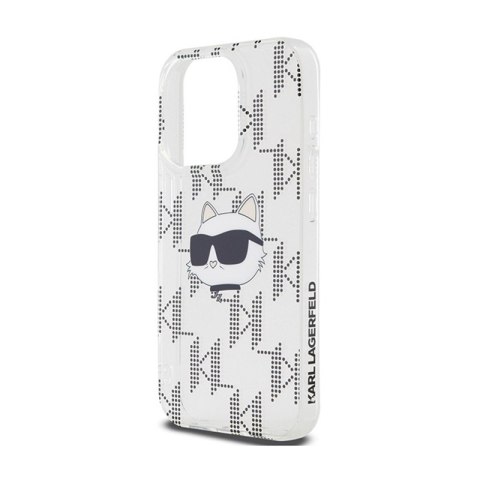 Karl Lagerfeld IML Choupette Head & Monogram - Etui iPhone 15 Pro (przezroczysty) Karl Lagerfeld IML Choupette Head & Monogram - Etui iPhone 15 Pro (przezroczysty)
