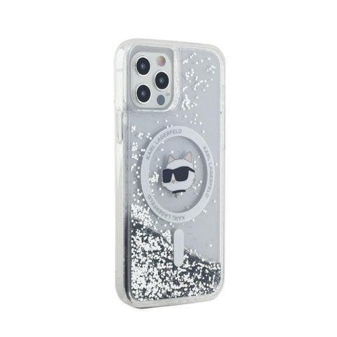 Karl Lagerfeld Liquid Glitter Choupette Head MagSafe - Etui iPhone 12 / iPhone 12 Pro (przezroczysty) Karl Lagerfeld Liquid Glitter Choupette Head MagSafe - Etui iPhone 12 / iPhone 12 Pro (przezroczysty)
