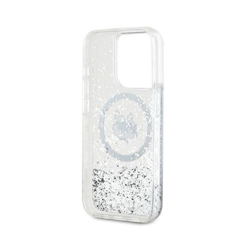 Karl Lagerfeld Liquid Glitter Choupette Head MagSafe - Etui iPhone 14 Pro Max (przezroczysty) Karl Lagerfeld Liquid Glitter Choupette Head MagSafe - Etui iPhone 14 Pro Max (przezroczysty)