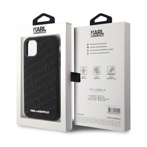 Karl Lagerfeld Quilted K Pattern - Etui iPhone 11 (czarny) Karl Lagerfeld Quilted K Pattern - Etui iPhone 11 (czarny)