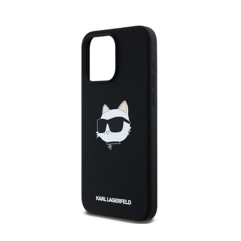 Karl Lagerfeld Silicone Choupette Head MagSafe - Etui iPhone 15 Pro (czarny) Karl Lagerfeld Silicone Choupette Head MagSafe - Etui iPhone 15 Pro (czarny)
