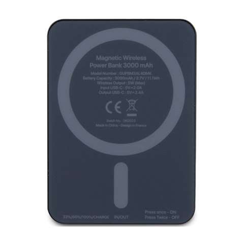 Mercedes Stars Pattern MagSafe - Power Bank indukcyjny 3000 mAh 5W MagSafe (czarny) Mercedes Stars Pattern MagSafe - Power Bank indukcyjny 3000 mAh 5W MagSafe (czarny)