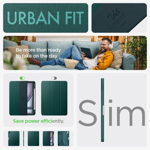 Spigen Urban Fit - Etui do iPad Air 11" M2 (2024) / iPad Air 10.9" (5-4 gen.) (2022-2020) (Midnight Green) Spigen Urban Fit - Etui do iPad Air 11" M2 (2024) / iPad Air 10.9" (5-4 gen.) (2022-2020) (Midnight Green)