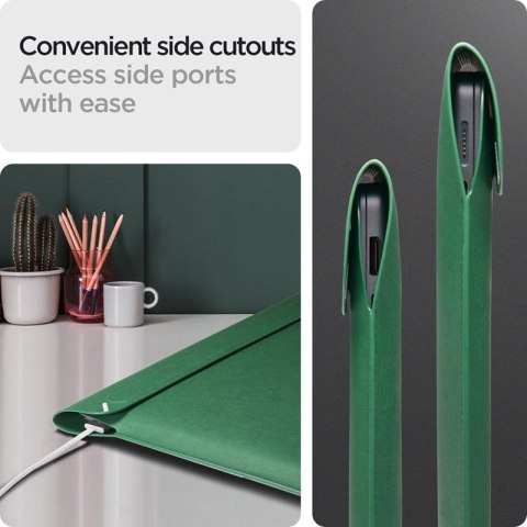 Spigen Valentinus Sleeve Laptop - Etui na notebooka 15" / 16" (Jeju Green) Spigen Valentinus Sleeve Laptop - Etui na notebooka 15" / 16" (Jeju Green)
