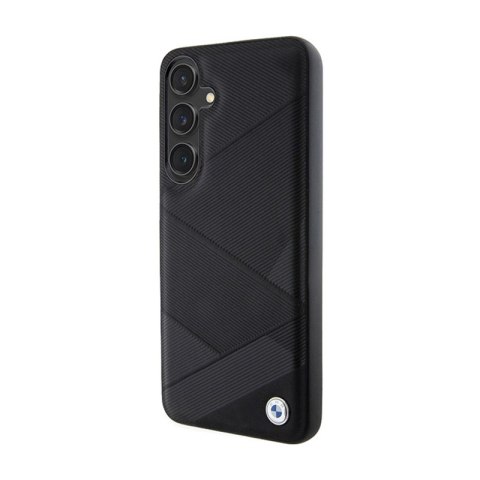 BMW Signature Leather Crossing Lines Pattern - Etui Samsung Galaxy S24+ (czarny) BMW Signature Leather Crossing Lines Pattern - Etui Samsung Galaxy S24+ (czarny)