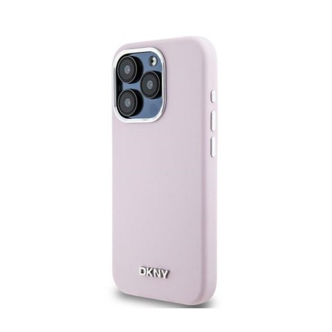 DKNY Liquid Silicone Small Metal Logo MagSafe - Etui iPhone 14 Pro (różowy) DKNY Liquid Silicone Small Metal Logo MagSafe - Etui iPhone 14 Pro (różowy)