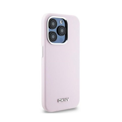 DKNY Liquid Silicone Small Metal Logo MagSafe - Etui iPhone 14 Pro (różowy) DKNY Liquid Silicone Small Metal Logo MagSafe - Etui iPhone 14 Pro (różowy)