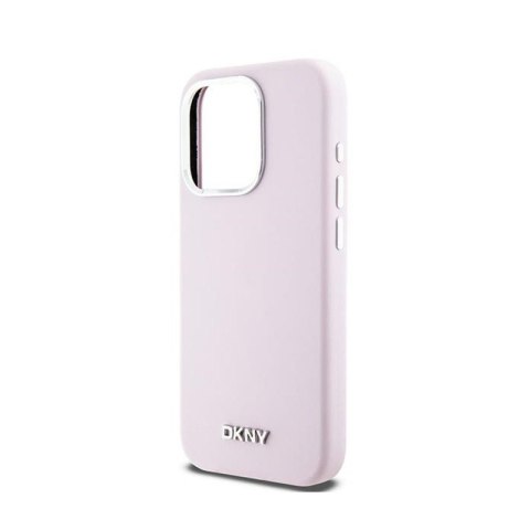 DKNY Liquid Silicone Small Metal Logo MagSafe - Etui iPhone 14 Pro (różowy) DKNY Liquid Silicone Small Metal Logo MagSafe - Etui iPhone 14 Pro (różowy)