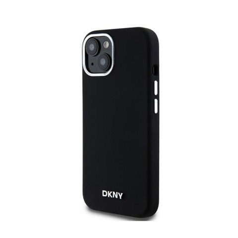 DKNY Liquid Silicone Small Metal Logo MagSafe - Etui iPhone 15 Plus / 14 Plus (czarny) DKNY Liquid Silicone Small Metal Logo MagSafe - Etui iPhone 15 Plus / 14 Plus (czarny)
