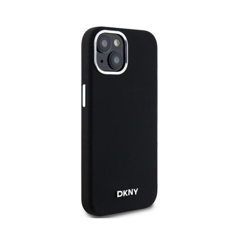 DKNY Liquid Silicone Small Metal Logo MagSafe - Etui iPhone 15 Plus / 14 Plus (czarny) DKNY Liquid Silicone Small Metal Logo MagSafe - Etui iPhone 15 Plus / 14 Plus (czarny)