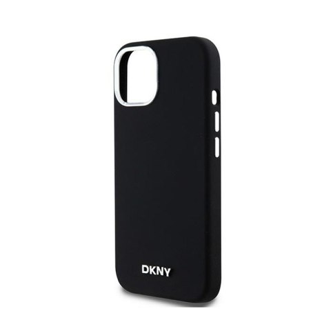 DKNY Liquid Silicone Small Metal Logo MagSafe - Etui iPhone 15 Plus / 14 Plus (czarny) DKNY Liquid Silicone Small Metal Logo MagSafe - Etui iPhone 15 Plus / 14 Plus (czarny)