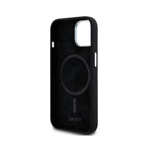 DKNY Liquid Silicone Small Metal Logo MagSafe - Etui iPhone 15 Plus / 14 Plus (czarny) DKNY Liquid Silicone Small Metal Logo MagSafe - Etui iPhone 15 Plus / 14 Plus (czarny)