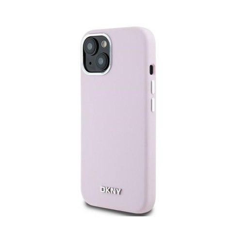 DKNY Liquid Silicone Small Metal Logo MagSafe - Etui iPhone 15 Plus / 14 Plus (różowy) DKNY Liquid Silicone Small Metal Logo MagSafe - Etui iPhone 15 Plus / 14 Plus (różowy)