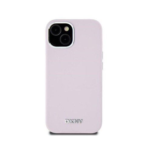 DKNY Liquid Silicone Small Metal Logo MagSafe - Etui iPhone 15 Plus / 14 Plus (różowy) DKNY Liquid Silicone Small Metal Logo MagSafe - Etui iPhone 15 Plus / 14 Plus (różowy)