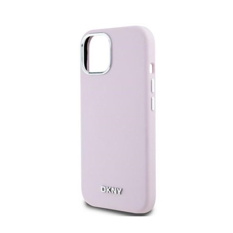 DKNY Liquid Silicone Small Metal Logo MagSafe - Etui iPhone 15 Plus / 14 Plus (różowy) DKNY Liquid Silicone Small Metal Logo MagSafe - Etui iPhone 15 Plus / 14 Plus (różowy)
