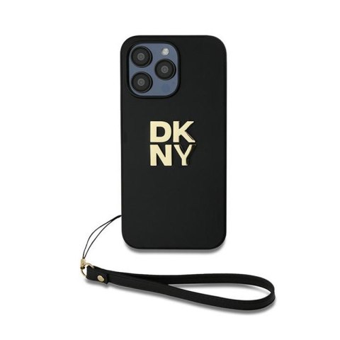 DKNY Wrist Strap Stock Logo - Etui iPhone 14 Pro (czarny) DKNY Wrist Strap Stock Logo - Etui iPhone 14 Pro (czarny)
