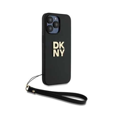 DKNY Wrist Strap Stock Logo - Etui iPhone 14 Pro (czarny) DKNY Wrist Strap Stock Logo - Etui iPhone 14 Pro (czarny)
