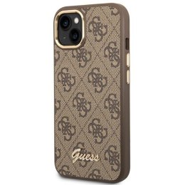 Guess 4G Metal Camera Outline Case - Etui iPhone 14 Plus (Brązowy)