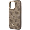 Guess 4G Metal Camera Outline Case - Etui iPhone 14 Pro Max (Brązowy)