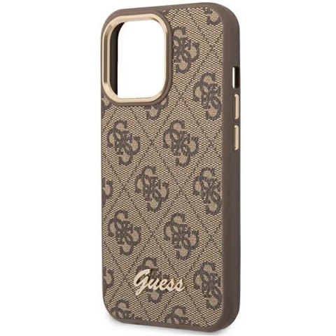 Guess 4G Metal Camera Outline Case - Etui iPhone 14 Pro Max (Brązowy) Guess 4G Metal Camera Outline Case - Etui iPhone 14 Pro Max (Brązowy)
