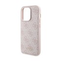 Guess Bundle Pack MagSafe 4G Metal Gold Logo - Zestaw etui + Power Bank 5000mAh MagSafe iPhone 15 Pro (różowy)