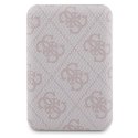 Guess Bundle Pack MagSafe 4G Metal Gold Logo - Zestaw etui + Power Bank 5000mAh MagSafe iPhone 15 (różowy)