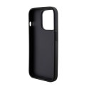Guess Grip Stand 4G Saffiano Strass Logo - Etui iPhone 15 Pro (czarny)